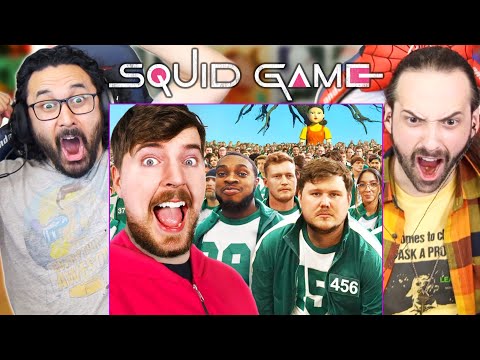 MrBeast SQUID GAME IN REAL LIFE REACTION!! $456,000 | 오징어게임