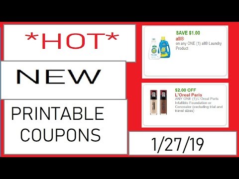 *HOT* New Printable Coupons!- 1/27/19- PRINT ASAP!