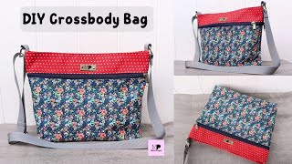 DIY Easy Crossbody Bag | Easy Crossbody Bag Sewing Pattern 