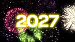 New Year Countdown 2027 - 1 Minute Auld Lang Syne + Fireworks
