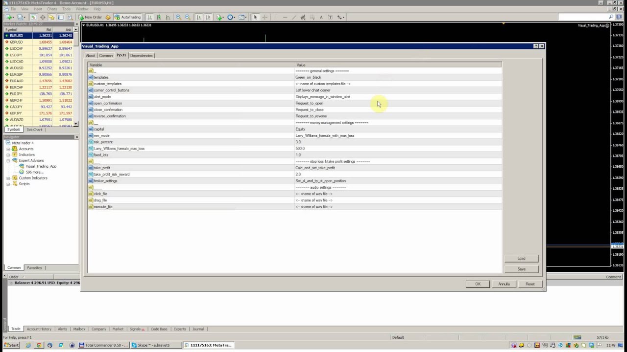 Visual Trading App for MT4 - Request confirmation
