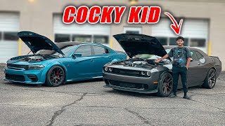 16 Year Old Hellcat Owner Called Me Out To Race