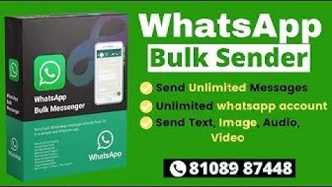 Bulk WhatsApp Message Sender Software 2022 (In Hindi) #businesswhatsappsender
