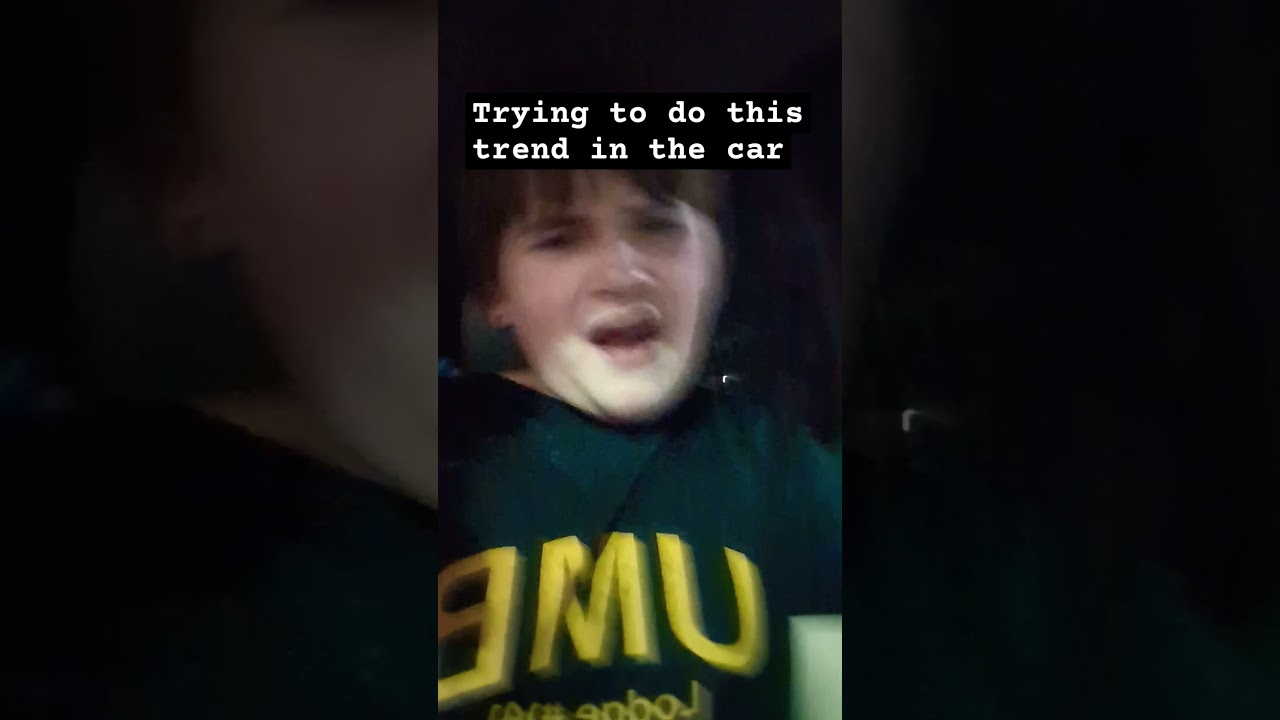 trying to do the model walk in the car 