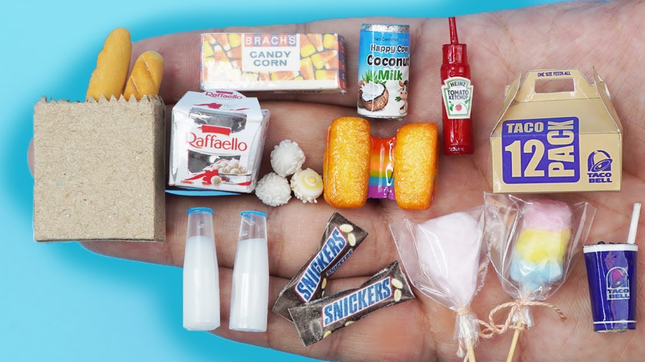 56 DIY MINIATURE BARBIE Miniature of Food and Drinks