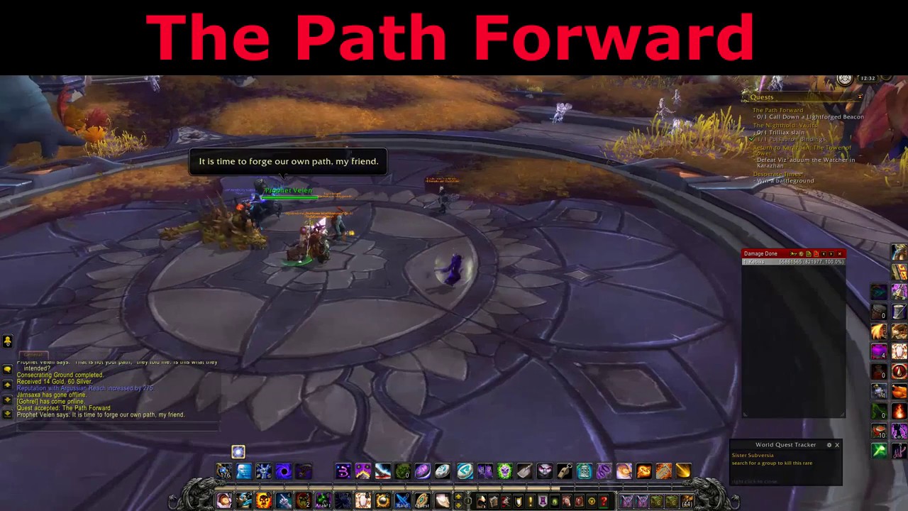 The Path Forward Argus Quest World of Warcraft - YouTube