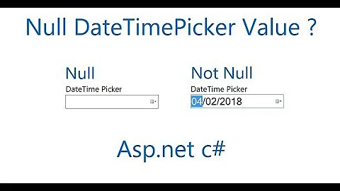 How to set datetimepicker value to null in c#