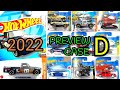 Preview | Hot Wheels D Case 2022