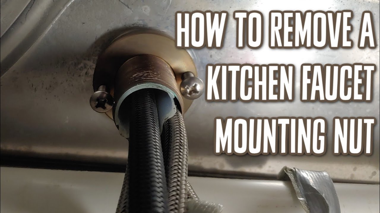 kitchen sink faucet removal