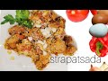 Strapatsada | Tomato scrambled eggs w/ bread and feta cheese | Mediterranean Brunch Recipes