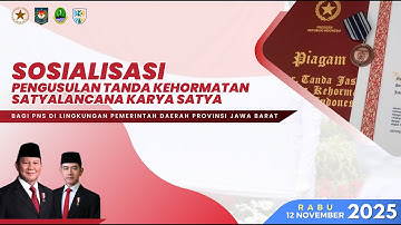 Sosialisasi Prosedur Usul Tanda Kehormatan Satyalancana Karya Satya periode November 2026
