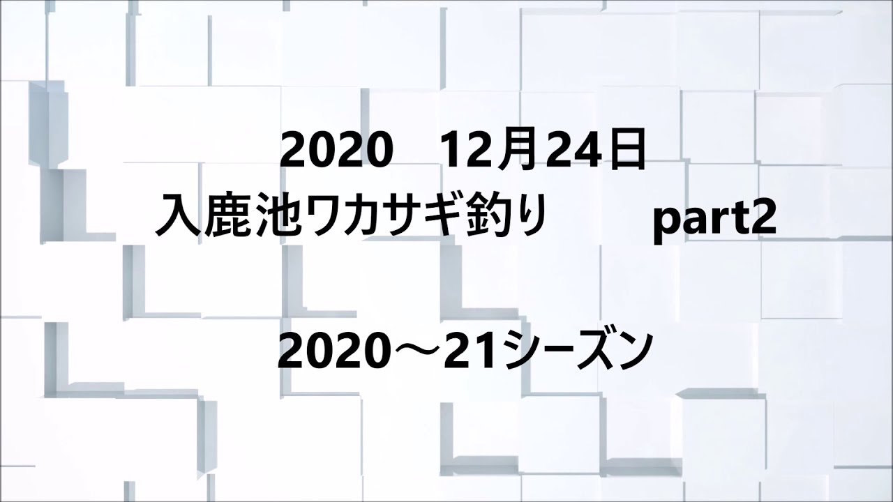 12月24日 入鹿池ワカサギ釣り Part2 入鹿池わかさぎ釣り Youtube