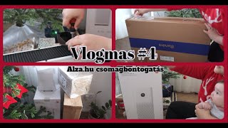 Vlogmas #4 2023 •Alza.hu csomagbontogatás •*temesaniko*