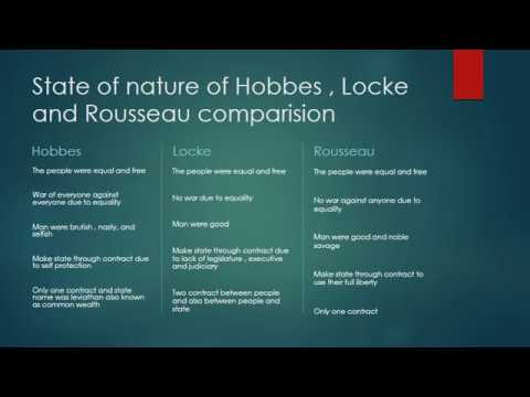 Locke And Rousseau Comparison Chart