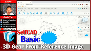 SelfCAD 3D Gear From Reference Image Tutorial