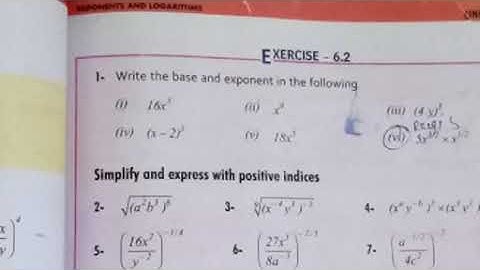 9th G.Maths|CHAPTER#6 (EX#6.2)Q#(1-13)|TOPIC:Exponents& Logarithm