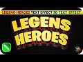 CorelDRAW 3D Gold Text Effect Tutorial | Legends Heroes 3D Text Design | Easy Trick 2026