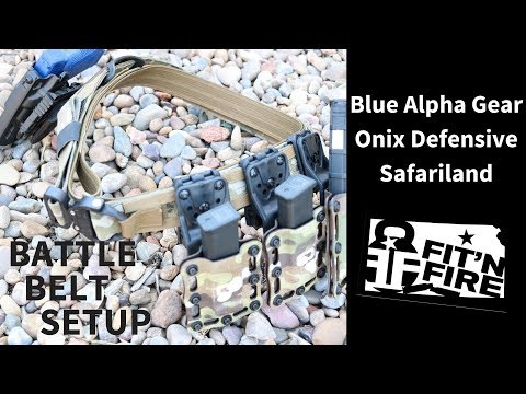 Battle Belt Setup - Blue Alpha Gear, Onix Defensive, and Safariland