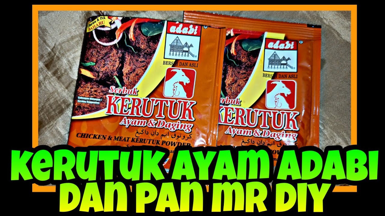 KARI KERUTUK AYAM ADABI MASAK DALAM PAN MR DIY🤗🌼 - YouTube