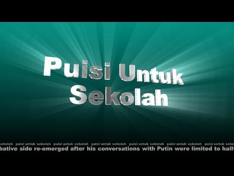 Puisi Untuk Sekolah Youtube