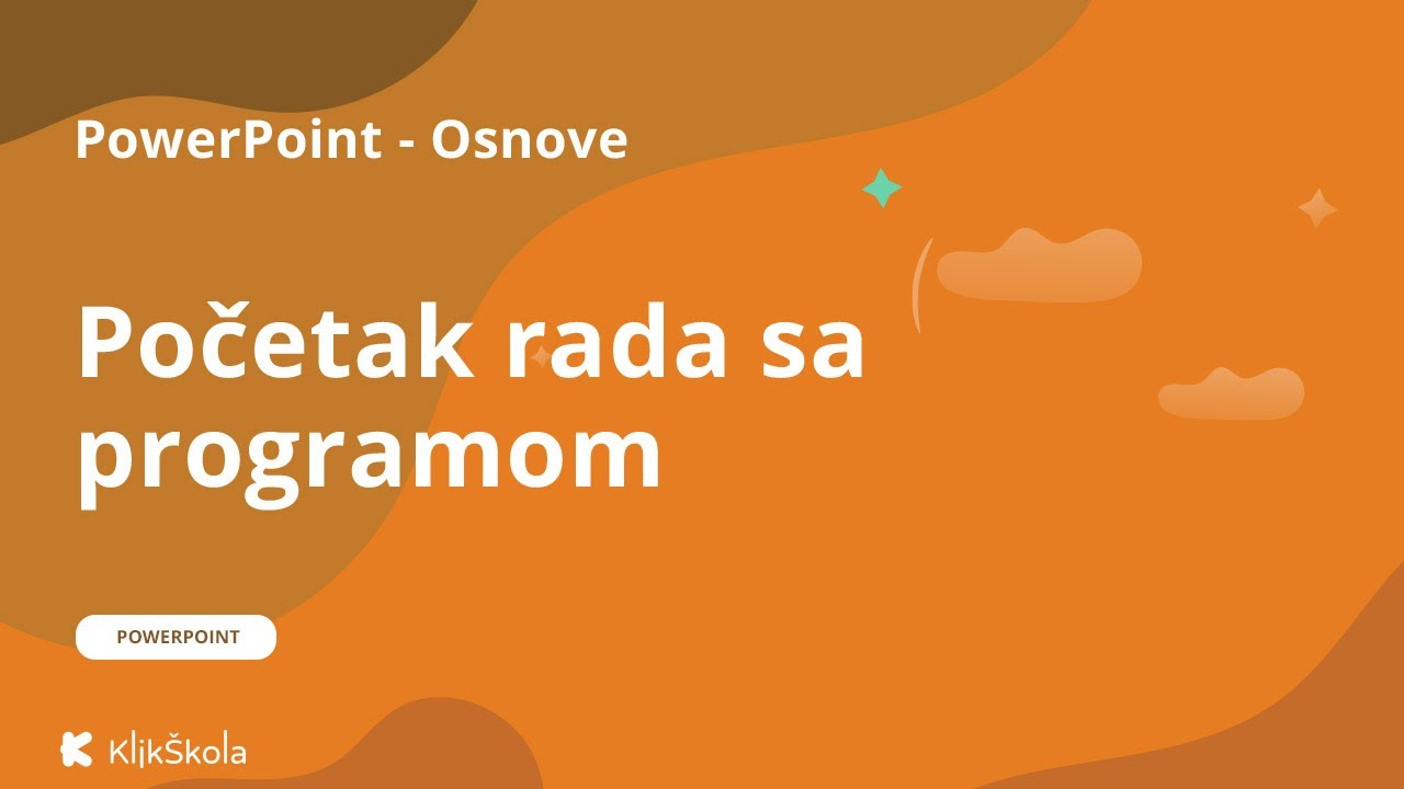 Update New 1. Početak rada sa programom PowerPoint