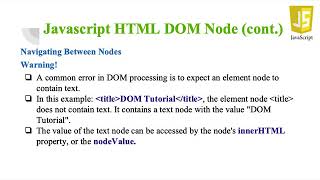 HTML DOM Node Navigation Net Worth