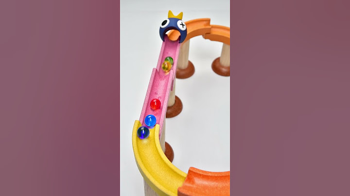 *Marble Run マーブルラン ASMR* Colorful marble & Rainbow track with Blue #marblerun