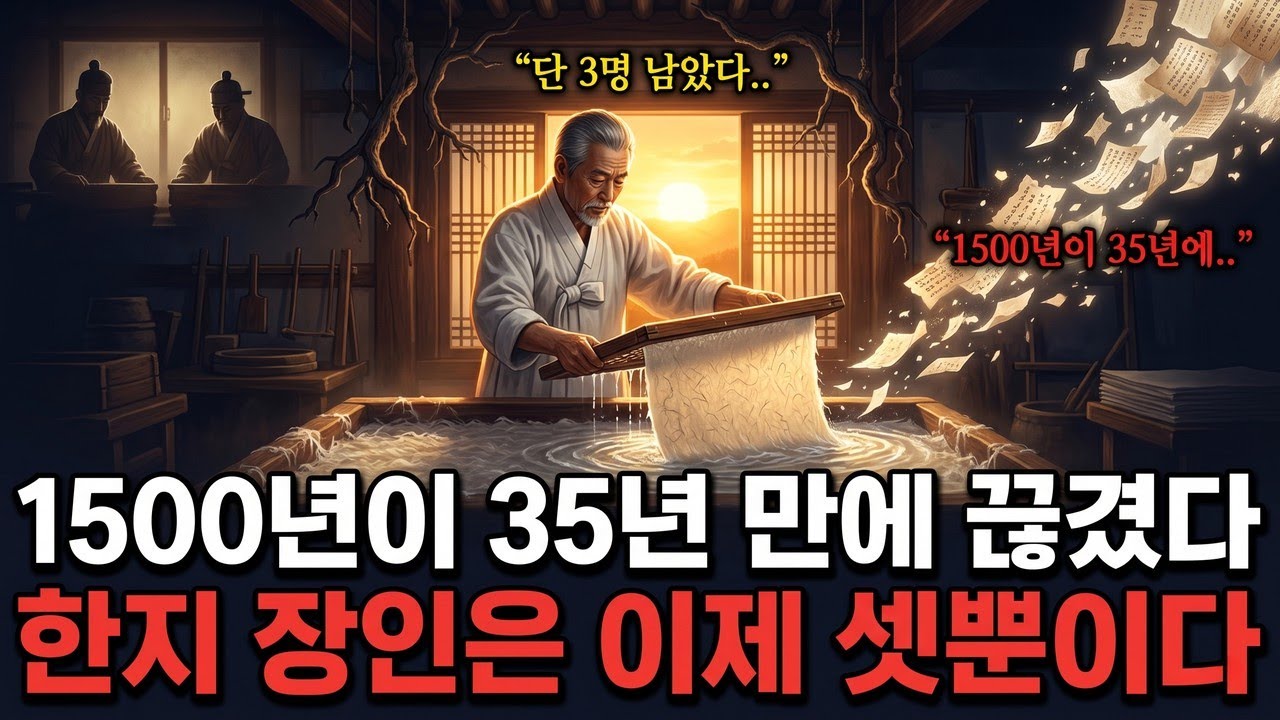 100년이면 썩는 A4용지 vs 1300년 버티는 한지... 프랑스가 직지를 돌려주지 않는 진짜 이유