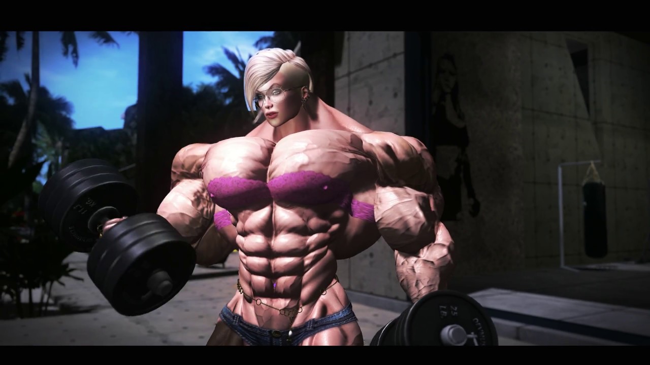 3d female muscle growth