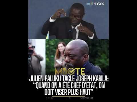 #DRC: Julien Paluku tacle Joseph Kabila