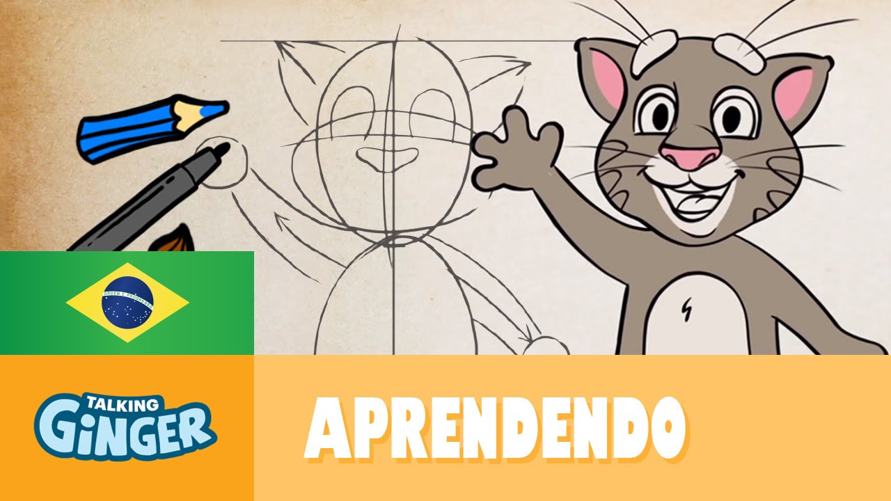 Desenhos de Gato Tom - Como desenhar Gato Tom passo a passo