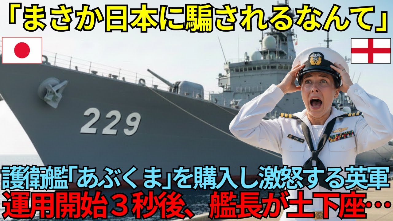 【海外の反応】「1500億円をドブに捨てた」護衛艦『あぶくま』を時代遅れの箱舟と罵る女性艦長…運用開始3分後に「我々は化け物を買ったのか」とひれ伏した衝撃の理由