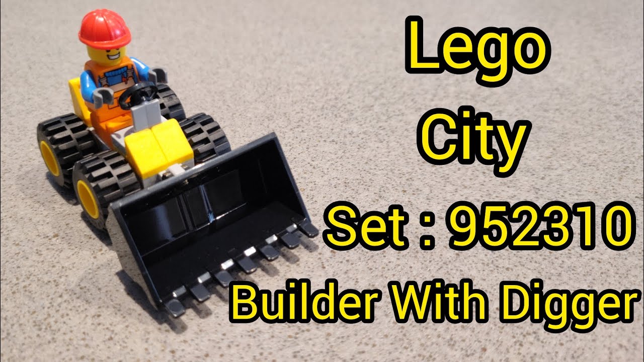 Lego City 952310 Builder With Digger ( Pic By Pic Build )