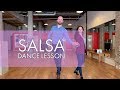 Beginner Salsa Dance Lesson (Basic, Cross-body Lead, Cross-over Breaks)