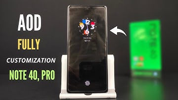 Infinix Note 40 Pro & Note 40 How To Set Always On Display | Full Customization | AOD |