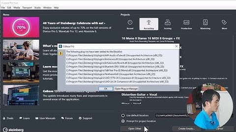 Khắc phục cubase 13 không nhận vst 32 bit