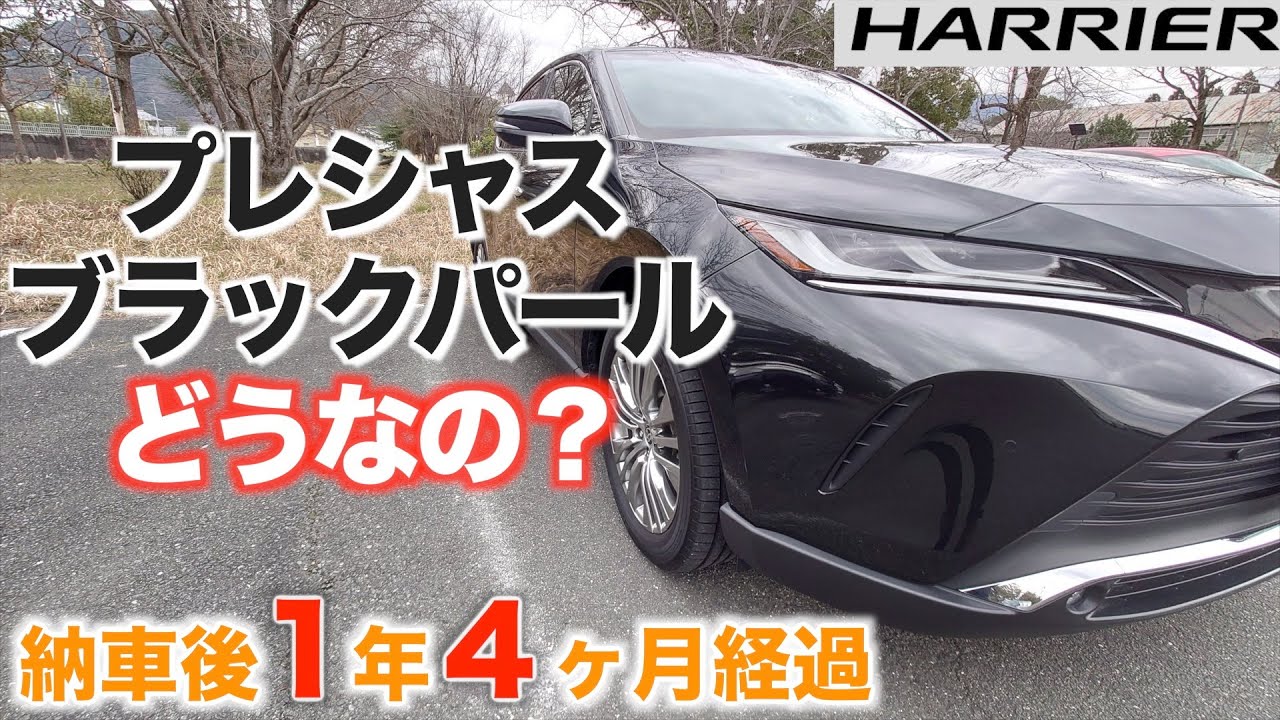 80ハリアー】納車後1年4か月経過。プレシャスブラックパールっ