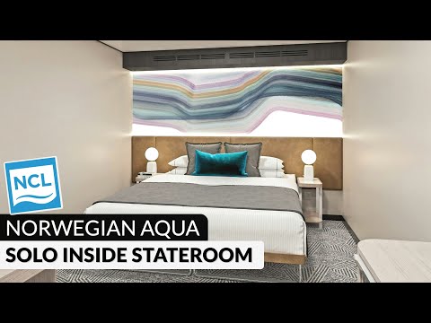 Norwegian Aqua Solo Inside Stateroom walkthrough tour
