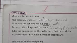 English chap 14 class 2 II PUC