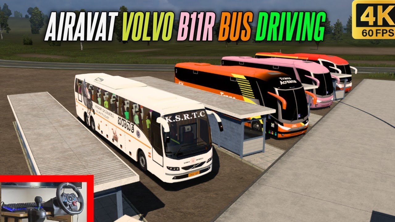 Airavat Volvo B11R Bus Driving | ETS 2 | Logitech G29 gameplay 
