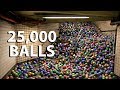 25000 balls in the metro stairs blender animation eevee rigid body simulation