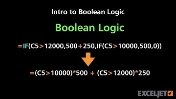 How to use boolean logic in Excel formulas