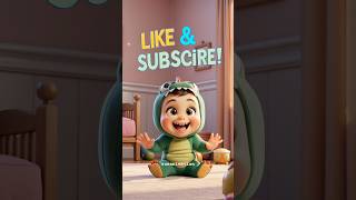 Baby's Silly Dance with Rainbow Stacking Rings 💫 #babyvideos #shorts