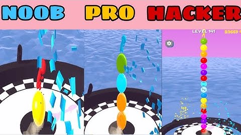 NOOB vs PRO vs HACKER in Stack Rider- All Levels Gameplay, New Game (Android, iOS)