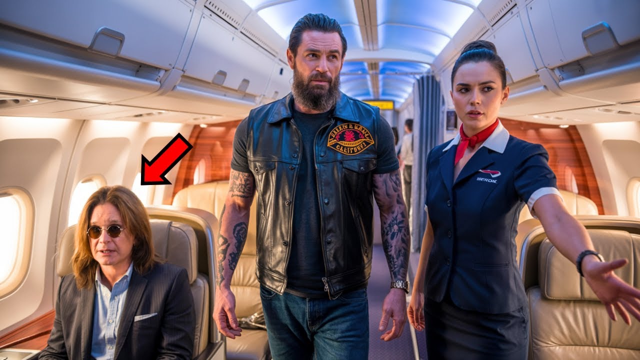 Flight Attendant Tried to Remove Hells Angel... But Ozzy Osbourne Was Watching