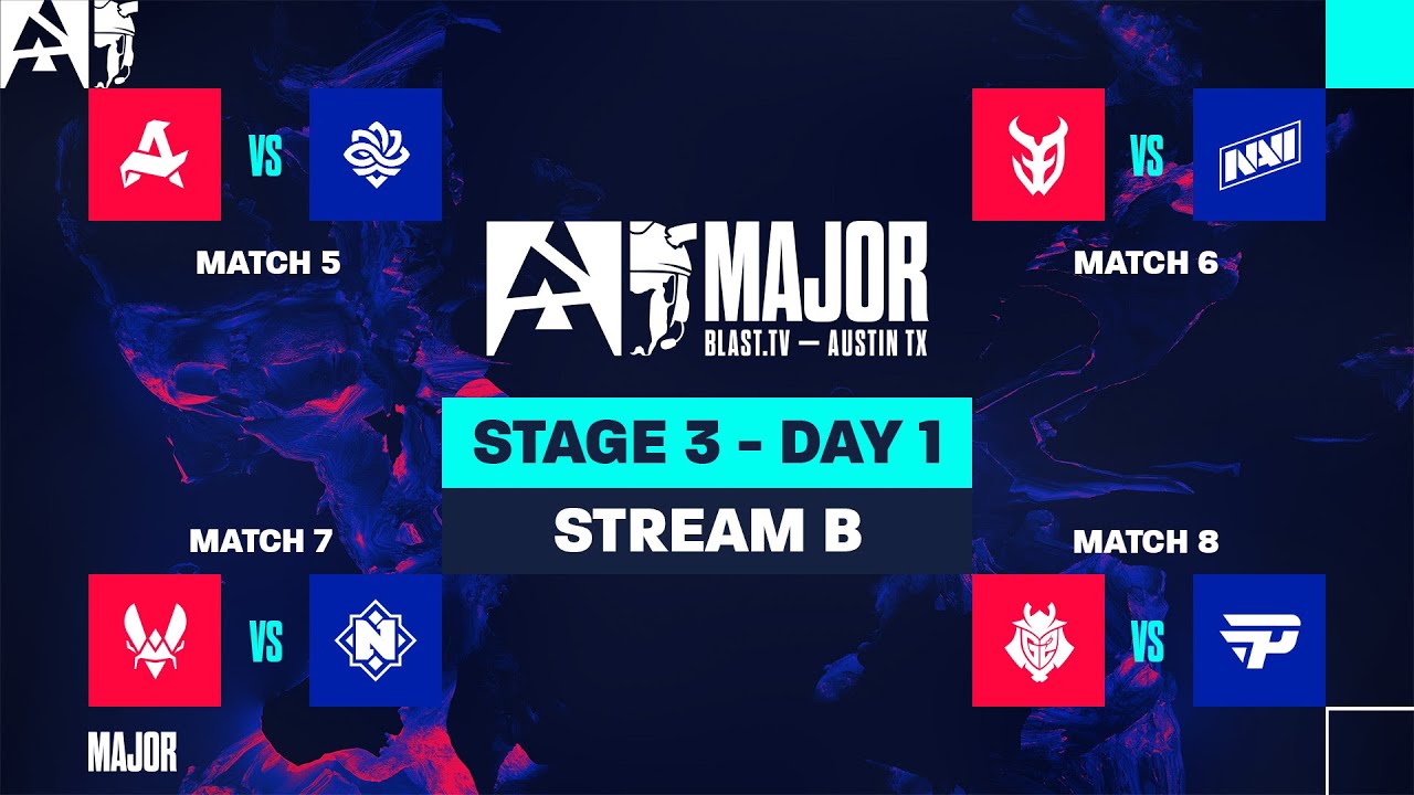 BLAST.tv Austin Major 2025, Stage 3, Day 1 - Stream B - 3DMAX vs NAVI