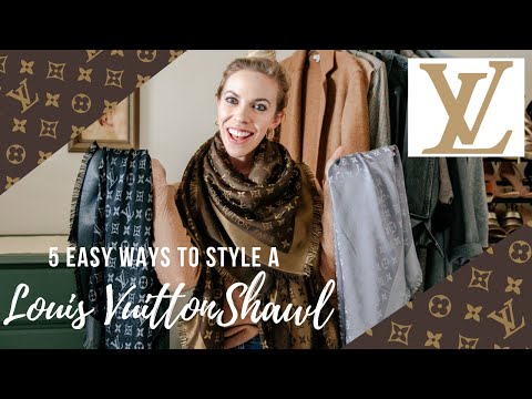 5 Easy Ways to Style a Louis Vuitton Shawl Scarf (plus many more