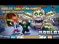 Saba and Moto SCAPE MR FUNNY TOY SHOP SCARY OBBY ROBLOX GAME 🤖🤖