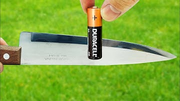 Easy Way To Sharpen A Knife Like A Razor Sharp ! Amazing Idea