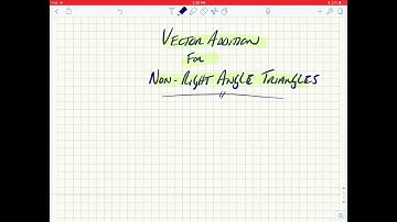 Vector addition : cosine and sine laws